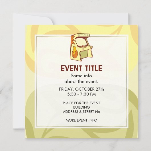 Arcade-machine Kaart (Achterkant)