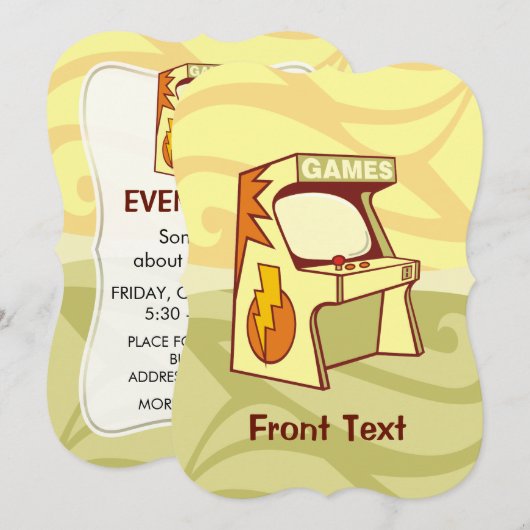 Arcade-machine Kaart (Voorkant / Achterkant)