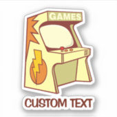Arcade-machine Sticker (Voorkant)