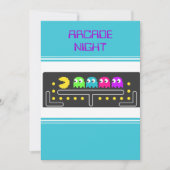 Arcade Nuit Anniversaire Fête Invitation (Devant)