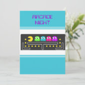 Arcade Nuit Anniversaire Fête Invitation (Debout devant)