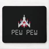 Arcade Retro Video Game Ship 1 Muismat (Voorkant)