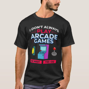 Arcade spel machine video game kast gamer t-shirt
