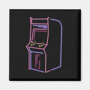 Arcade Video Gamer Machine  80s 90s Re Magneet