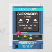 Arcade Vidéo Niveau de jeu vers le haut Invitation (Devant)