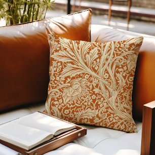 Arcadia Burnt Orange William Morris Patroon Kussen