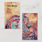 ARCADIA, Red Blue Yellow Silver Abstract Visitekaartje (Voorkant / Achterkant)