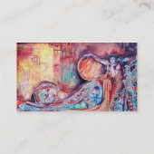 ARCADIA, Red Yellow Blue Silver Abstract Visitekaartje (Achterkant)