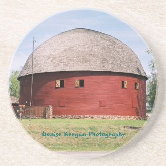 Arcadia Round Barn in Arcadia, oké Zandsteen Onderzetter