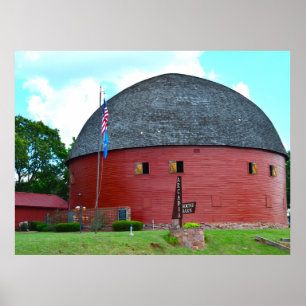 Arcadia Round Barn Poster