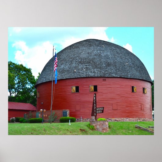 Arcadia Round Barn Poster (Voorkant)