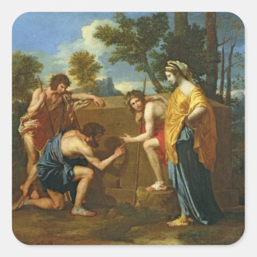 Arcadian Shepherds Vierkante Sticker (Voorkant)