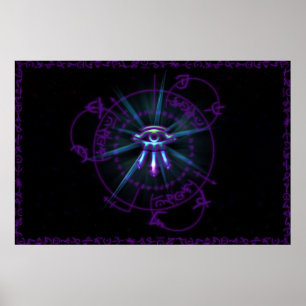 Arcane Circle Paars Poster