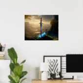 Arcane Edge: Betoverd zwaard Poster (Thuiskantoor)