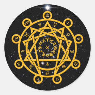 Arcane Enneagram Ronde Sticker
