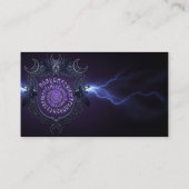 Arcane Runic Crest Carte de visite pour magiciens (Dos)