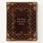 Arcane Tome Inspired Image PRINTED Laminated Notitieboek (Achterkant)