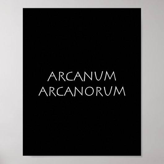 Arcanum arcanorum poster (Voorkant)