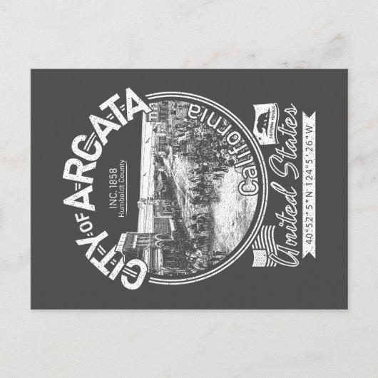 ARCATA CALIFORNIA - ARCATA PLAZA  BRIEFKAART (Voorkant)