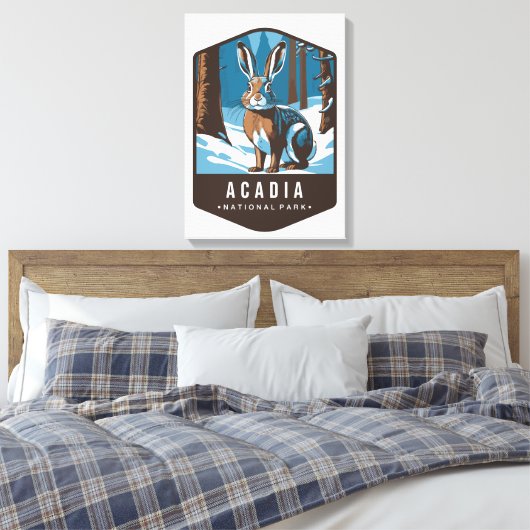 ARCDIA NATIONAL PARK Stretched Canvas Print (Insitu (Slaapkamer))