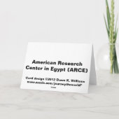 ARCE Blank Notecard Kaart (Achterkant)
