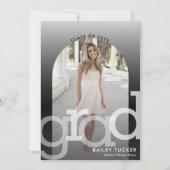 Arch 2-foto Ombre Afstuderen aankondiging (Voorkant)