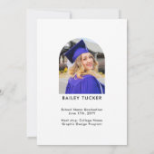 Arch 2-Photo Ombre Graduation Faire-part (Dos)