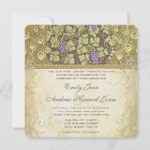 Arch Art Nouveau Peacock Birds Faire-part de maria (Devant)