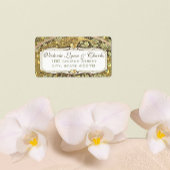 Arch Art Nouveau Vignoble Peacock Étiquettes de ad