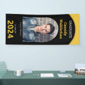 Arch Black Gold Photo Afstuderen Spandoek (Beurs)