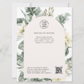 Arch Boho de verdure moderne | Carte tarifaire (Dos)