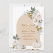 Arch Boho Floral Pumpkin Verliefd Kaart (Voorkant)