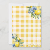 Arch Boho Mama's Main Squeeze Lemon Baby shower Kaart (Achterkant)