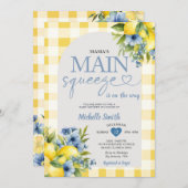 Arch Boho Mama's Main Squeeze Lemon Baby shower Kaart (Voorkant / Achterkant)