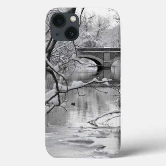 Arch Bridge over Frozen River in Winter Case-Mate iPhone Case (Achterkant)