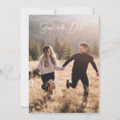 Arch Burnt Orange Floral Enregistrer La Carte Date (Dos)