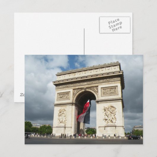 Arch de Triumph Briefkaart (Voorkant / Achterkant)