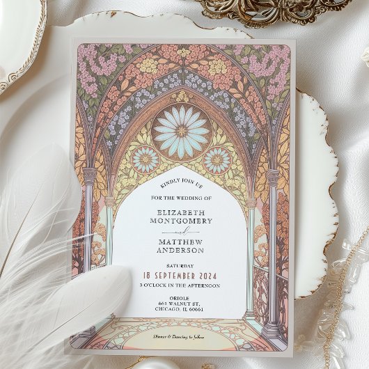Arch Design Rococo Invitation