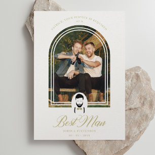 Arch Effect Best Man Funny Weduwen Eenvoudig Voors