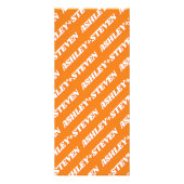 Arch en zonnestralen groovy bruiloft menukaart reclamekaart (Achterkant)