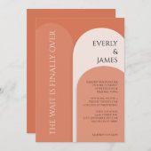 Arch Faire-part de mariage I Terracotta (Devant / Derrière)