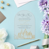 Arch Fairy Tale Acrylic Wedding Invitation (Insitu (Mariage))