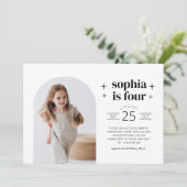 Arch foto gezamenlijke verjaardag uitnodiging land (Staand voorkant)