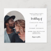 Arch foto moderne bruiloft uitnodiging flyer (Voorkant)