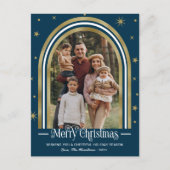 Arch Frame Carte de Noël Famille Photo Vacances (Devant)