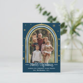 Arch Frame Carte de Noël Famille Photo Vacances (Debout devant)