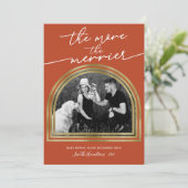 Arch Frame Noël Grossesse Faire-part (Debout devant)