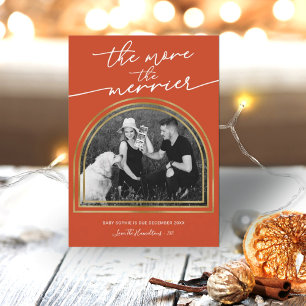 Arch Frame Noël Grossesse Faire-part