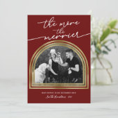 Arch Frame Noël Grossesse Faire-part (Debout devant)