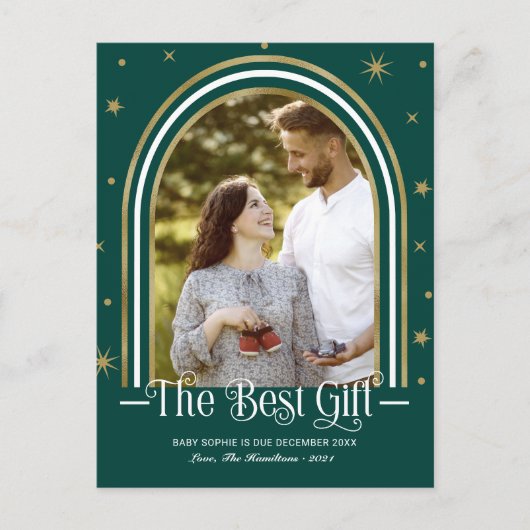 Arch Frame Noël Grossesse Faire-part (Devant)